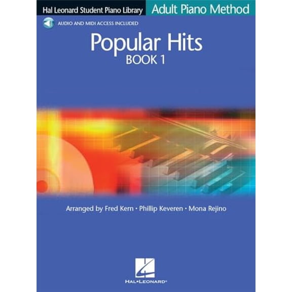 Pre-Owned Popular Hits Book 1 - Adult Piano Method Book/Online Audio (Hal Leonard Student Piano Library (Songbooks)), 9780634087455, 0634087452, Paperback,