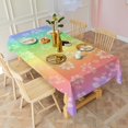 thumbnail image 3 of Pioneer Flower Floral Print Pattern Rectangle Tablecloth 60"x102", Waterproof Polyester Table Cloth, Wipeable Spillproof for Dining Camping Indoor Outdoor, 3 of 6