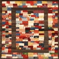 thumbnail image 1 of Ahgly Company Indoor Square Contemporary Saffron Red Abstract Area Rugs, 6' Square, 1 of 6