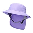 thumbnail image 4 of Surf Bucket Hat Neck Flap Cover para Pesca Deportes Acuáticos Adultos Unisex Violeta jinwen Sombrero de pescador de surf, 4 of 7