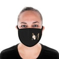 thumbnail image 3 of Koyal Wholesale Wedding Face Mask, Black Pink Floral Monogram M, 1 Replaceable PM 2.5 Protection Filter, 3 of 5
