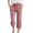 Red, variant on Girls Pants Kids Summer Plaid Drawstring Capri Trousers Side Pockets Playwear Black 5-6 Years