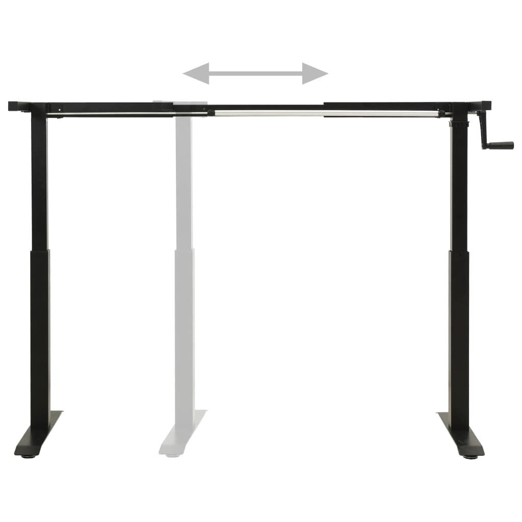 vidaXL Standing Desk Frame Adjustable Legs Computer Desk Base for Home Office