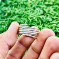 SS DESIGNS Adjustable Silver Ring, Multi-Strand Spiral Wire Wrap Open ...
