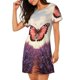 thumbnail image 2 of Fotbe Butterfly Over Lavender Bata de Dormir para Mujer con Estampado, Camisón de Algodón de Manga Corta, Ropa de Dormir Casual, 2 of 6