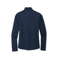 thumbnail image 4 of Port Authority Ladies Silk Touch Performance 1/4-Zip Lk584 - Navy/ Steel Grey - S, 4 of 4