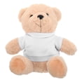 thumbnail image 1 of Oso de peluche de sublimación DIY, suave y tierno, con camiseta en blanco para baby showers, cumpleaños y Navidad para niños y adultos, 1 of 8