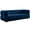 Navy, variant on Maklaine Contemporary Deep Biscuit Tufted Soft Gray Velvet Sofa