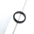 thumbnail image 3 of Seitruly Anillos de 5 piezas, equilibrio de ansiedad, piedra negra, superficie abombada, energía negativa, piedra imán, anillo para el pulgar, cuidado de los oídos 22 mm Seitruly CE008719-05, 3 of 6