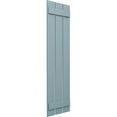 thumbnail image 2 of Ekena Millwork 17 1/8"W x 43"H True Fit PVC Three Board Spaced Board-n-Batten Shutters, Peaceful Blue (Per Pair - Hardware Not Included), 2 of 8