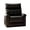 Black, variant on Oversized Manual Recliner Chair - PU Leather with Overstuffed Arms and Back for Comfort, Gray