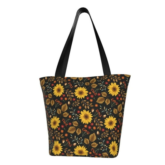 Easygdp Fall Daisy Leaf Shoulder Bags for Women,Crossbody Bags Shoulder Purse Handbag for Women