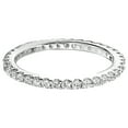 thumbnail image 3 of 925 Sterling Silver Ring 2mm Stackable Eternity Women's Wedding Engagement Accent Band Cz, 3 of 4
