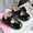 Black, variant on FAFWYP Baby Toddler Girls Butterfly Knot Leather Dress Shoes Kids Summer Flower Shoes Princess Ballet Flats Mary Jane Shoes for Wedding Party