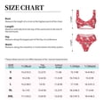 thumbnail image 6 of Honeii Hello Summer Flamingo Print Women’s Bikini Set,Two Piece Swimsuit Bathing Suits,Stylish High Elasticity Swimwear for Beach and Pool, 6 of 7