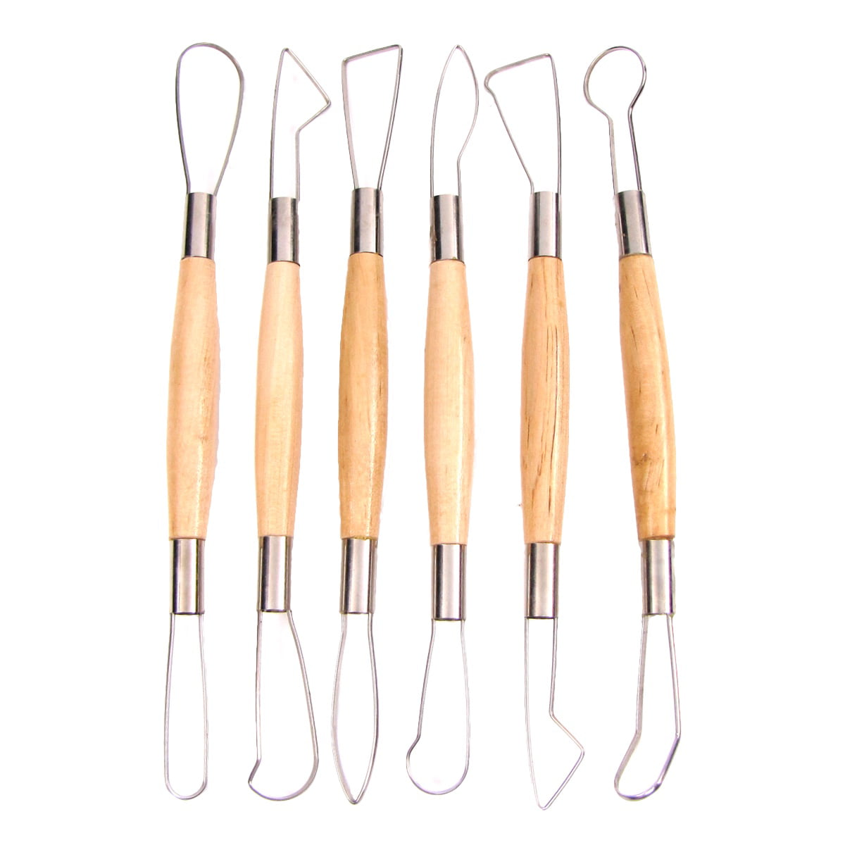 Clay Sculpting Wax Carving Pottery Tools Polymer Ceramic Modeling Repair 6PCS 