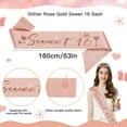 AYUQI 16 Birthday Decorations for Girls, Including Birthday Sash,Rose ...