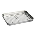 thumbnail image 1 of Bandeja para hornear con rejilla, bandeja para hornear, bandeja para galletas, bandeja para galletas para cocina y hogar M, 1 of 9