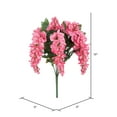 thumbnail image 2 of Vickerman 19" Artificial Pink Wisteria Bush., 2 of 3