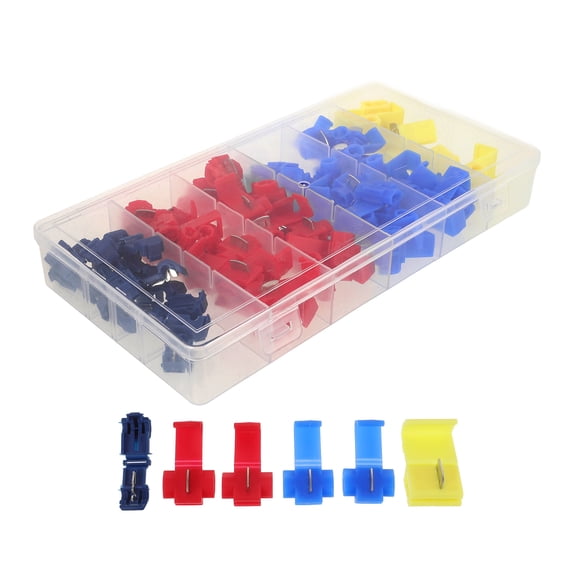 HOMEMAXS T Tap Wire Connectors Kit with 65 Pieces for Instrument in Assorted Color Plastic