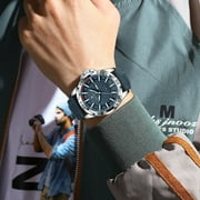 Poedagar Man Wristwatch Waterproof Luminous Date Week Watch For Men Quartz Sport Leather Mens Watch