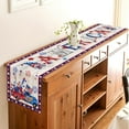 thumbnail image 2 of 4th of July Table Runner America Flag Patriotic Decoration for Home Kitchen Dining Table Farmhouse Decor 13x72inch, 2 of 6