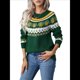 thumbnail image 3 of Suéter de Punto de Otoño y Halloween para Mujer, Ideal para Vacaciones de Invierno, Navidad y Navidad Verde XL, 3 of 10