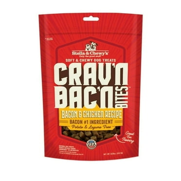 Stella & Chewy's Crav'n Bac'n Dog Treats Bacon & Chicken Recipe, 8.25 oz. Bag