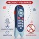 thumbnail image 4 of Baby Learning Remote Musical Toy Remote Control Toy with Sound, Light Early Learning Education for Toddlers Blue, 4 of 5
