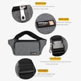 thumbnail image 3 of Riñonera deportiva para mujer, bolso para teléfono móvil, riñonera multifuncional para correr, fitness, actividades al aire libre y ocio, 3 of 6