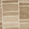 thumbnail image 3 of SAFAVIEH Martha Stewart Blocks Geometric Wool Area Rug, Camel/Ivory, 4' x 4' Round, 3 of 3