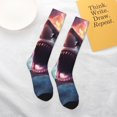 thumbnail image 6 of JUNZAN Fun Novelty Knee Warmer High Socks-Dramatic Shark Attack, 6 of 8