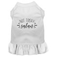 thumbnail image 1 of Not Today Satan Screen Print Dog Dress White Med (12), 1 of 1