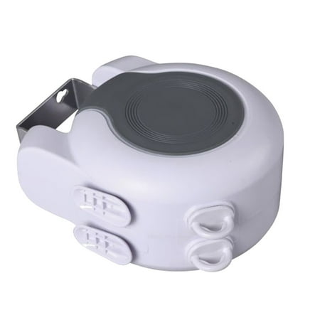 

NUOLUX Retractable Clothesline Heavy Duty Portable Clothes Dryer with 2 Adjustable PVC Rope String