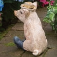 thumbnail image 5 of Bits & Pieces Pig in Boots Polyresin Home & Garden Sculpture, 9.5×7.25×10 in, 5 of 6
