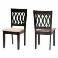 thumbnail image 2 of Baxton Studio Florencia Grey Fabric and Espresso Brown Wood Dining Chair, 2 of 9