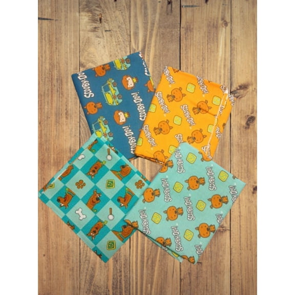 4 Fat Quarters - Assorted Scooby - Doo Fat Quarter Bundle