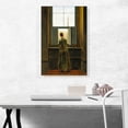 thumbnail image 2 of ARTCANVAS Woman at a Window 1822 Canvas Art Print by Caspar David Friedrich - Size: 26" x 18" (1.50" Deep), 2 of 9