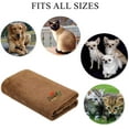thumbnail image 3 of SCRUBIT Pet Blanket for Dogs and Cats, Large Fleece 53” x 31.5” to Keep Your Puppy or Kitten Bed Warm Indoor or Outdoor - Black Paw Print Design - Perfect for Dog Sleep Mat Pad, 3 of 7