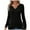 Black, variant on Womenâs Trendy V-Neck Chic Groove Ribbed Pullover Solid Colored Long Sleeve Casual Loose Warm Fitting Blouses Shirts Top,Sizes S-2XL