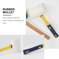 thumbnail image 5 of DINHEAROM Non Elastic Rubber Mallet Hammer Assorted Color 1Pcs 11.4x3.8in, 5 of 8