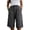 A-Grey1378, variant on XIAOCHA Women's Linen Bermuda Shorts Solid Pleated Front Shorts Everyday Pocket Knee Bottoms
