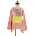 thumbnail image 4 of Styles I Love Kid Girls Cute 3D Bunny Long Sleeve T-Shirt Spring Summer Casual Outfit (Pink, 100/3-4 Years), 4 of 5