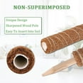 thumbnail image 3 of Plant Climbing Vine Coconut Palm Stick Stand, Coir Totem Pole Totem Moss Stick For Plant Support Extension, 3 of 5