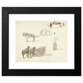 thumbnail image 2 of Gillis Neyts 24x20 Black Modern Framed Museum Art Print Titled - Some Studies of Carts and a Standing Farmer's Wife (1633 - 1687), 2 of 5