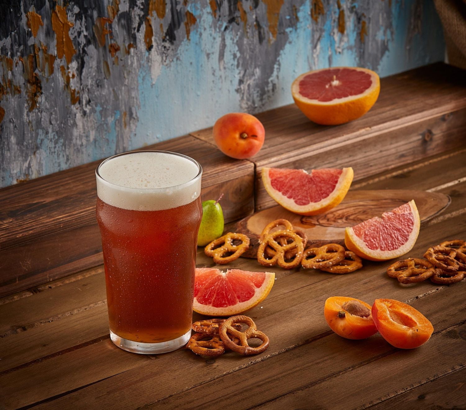 Grant Pint Beer Drinking Glasses - 19.2 oz - Set of 4