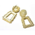 thumbnail image 4 of Rectangle Geometric Dangle Earrings, Fashion Statement Drop Earrings for Women, 4 of 4
