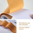 thumbnail image 3 of 10M/Roll Self-adhesive Home Decor Wood Grain Windowsill Waterproof Wall Border Sticker Skirting Line Waist Line Wallpaper Waveguide Line MAPLE 5CMX10M, 3 of 8