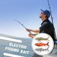 thumbnail image 2 of Daily Mix Store Robotic Swimming Fishing Lure Usb Rechargeable 3d Bionic Fish Bait With Auto Swimming Led Light Attraction for Freshwater Saltwater 19cm Common Shad, 2 of 8