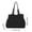 Black, variant on Women's Nylon Tote Bag, Lightweight Water-Resistant Handbag with Multiple Pockets, Adjustable Drawstring Closure for Travel, Gym, Office Work